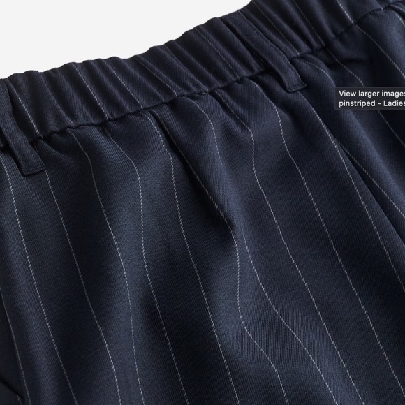 H&M | Dark Navy Pinstripe Dress Pant | Size L - Picture 2 of 2